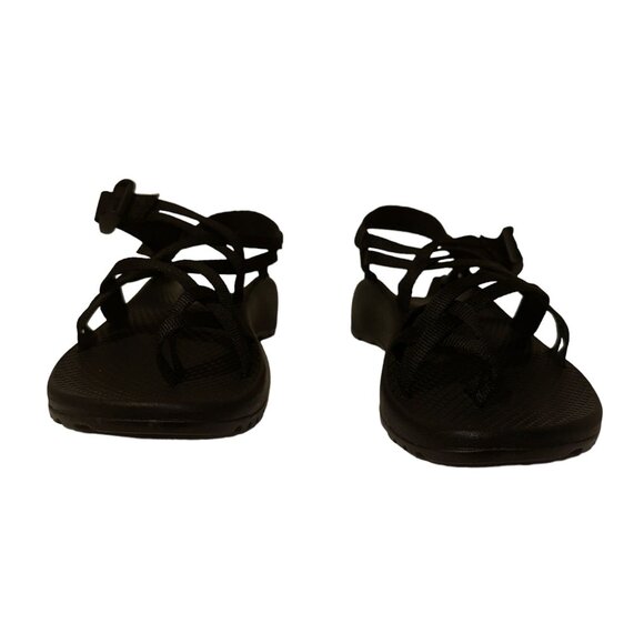 New Open Chaco Womens ZX2 Classic Sandals 6 Black Adjustable Strap - Picture 2 of 10